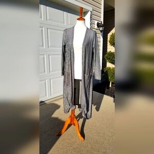 Elegant black and silver LulaRoe Sarah